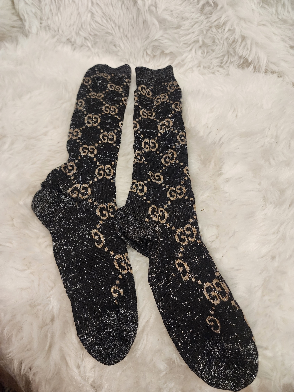 Gucci GG Knit Stocking Women's Black 476525-3G199-1063
